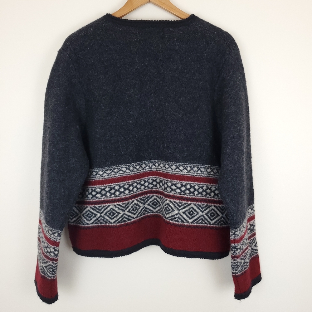 Tally Ho 100% Wool Button Front Sweater - Picture 5 of 9